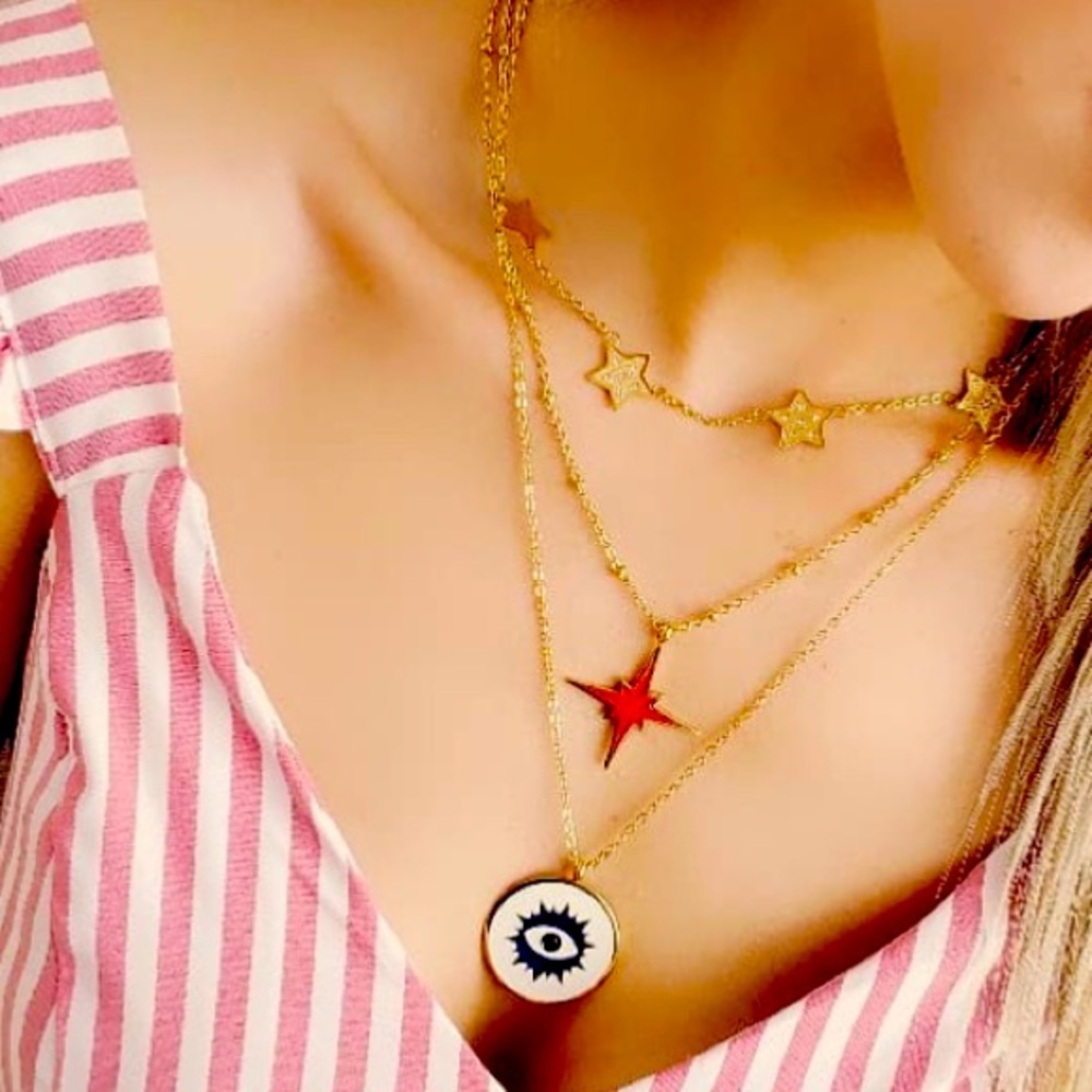 Turkish eye necklace😍🧿💯